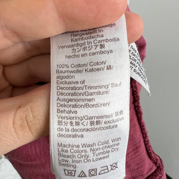 J. Crew Women's Activewear Pullover Hoodies Long Sleeves Burgundy Size Small - Picture 3 of 5